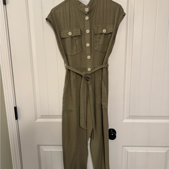 Zara Linen belted jumpsuit - Picture 10 of 12